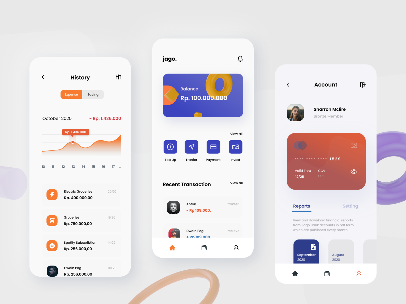 Mobile Banking Design by Fira al Islami on Dribbble