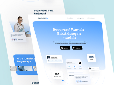 Medical Landing Page UI Design design figma interface landing page ui uiux ux website