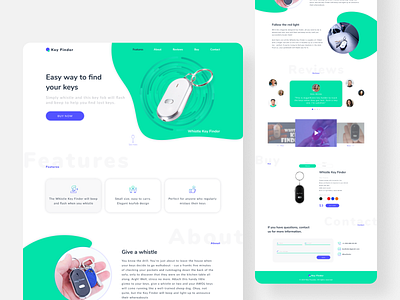 Key finder landing design concept design landing landing page design ui uidesign ux ux ui web webdesign