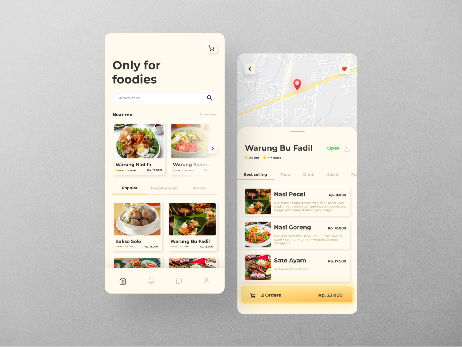 Foodies App Design by Shohihul M on Dribbble