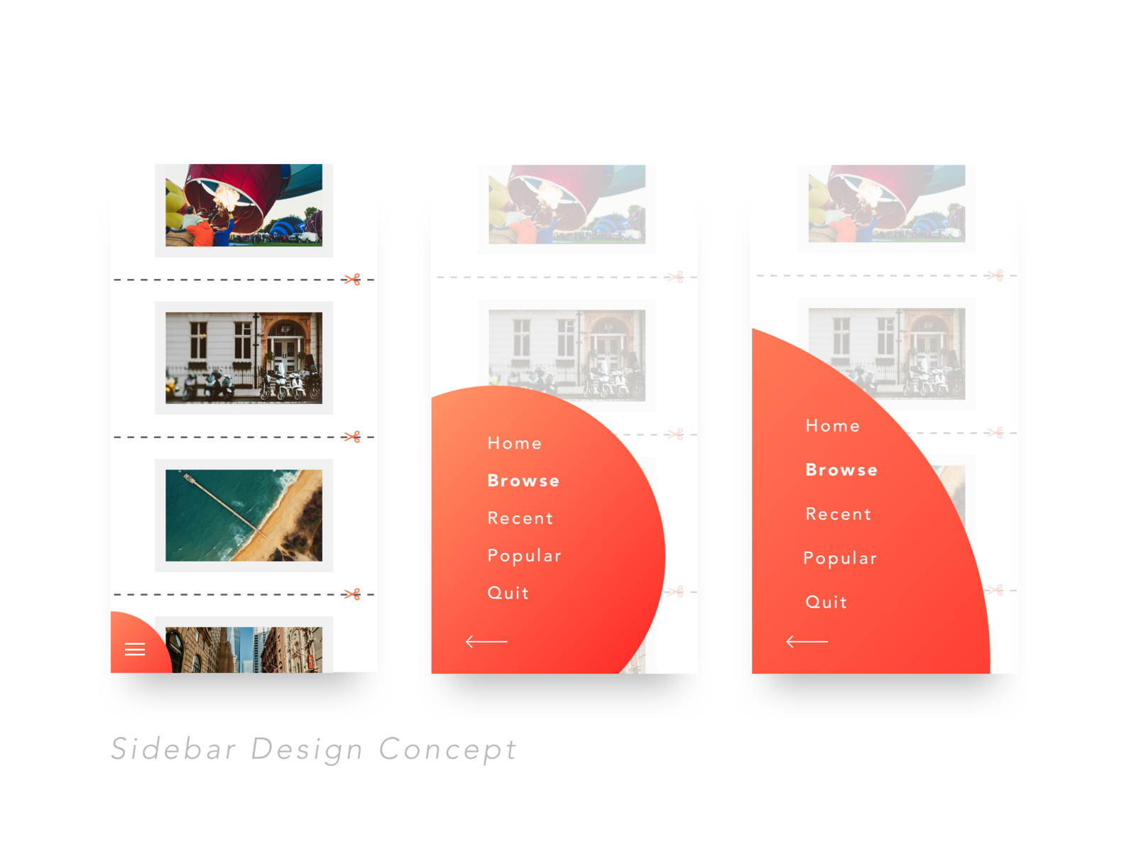 Sidebar Design Concept by Varun Bansal on Dribbble