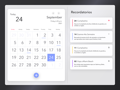 Calendar UI app calendar ui design ui ux web website