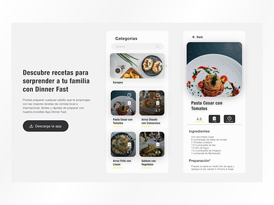 App Recipe UI app app recipe ui design ui ux