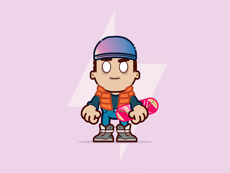 So fly! character design graphic design illustration mcfly nft vector