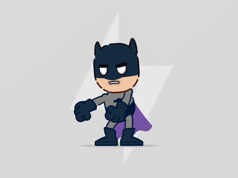 I'm the hero this city needs... batman character design gif graphic design illustration motion motion graphics nft vector