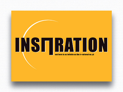 Poster: Pi inspiration design graphic design illustrator inspiration motivation pi poster print design quotation typography wallpaper