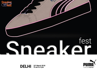 Sneaker Fest Poster - Puma contest graphic design poster print design puma puma contest sneaker fest typography
