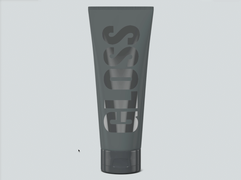 Gloss & Spot Varnish 3d app demo design tool gloss mockup spot varnish tube