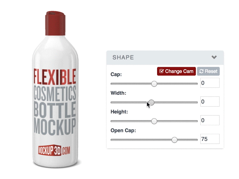 Flexible Bottle Mockup