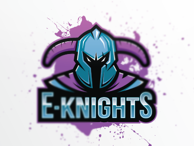 Eknights dark esport fantasy knight logo