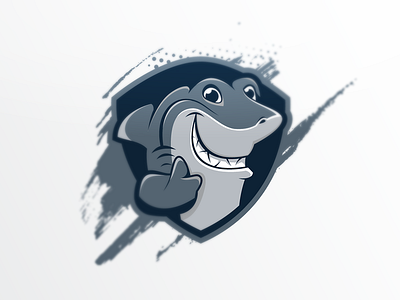 Shark branding design esport fin illustration logo logo design ok shark sharks smile sport sports swim swimming team teeth
