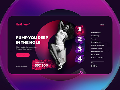 Beauty Salon Contest Landing Page