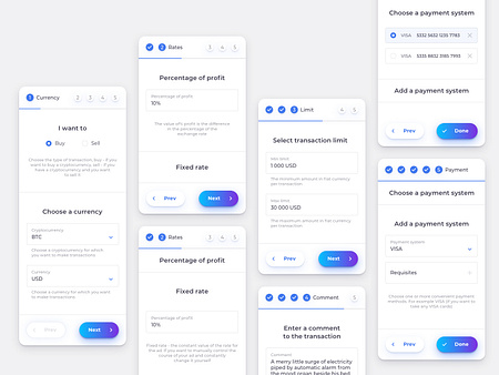 Mobile Exchange Step Form by vino_costa for Roobinium on Dribbble