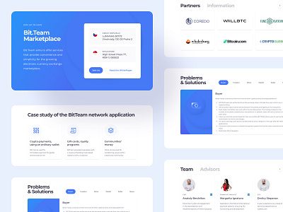 Crypto Marketplace Landing Page UI Map