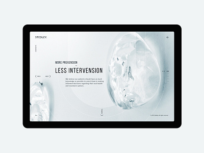 Stedley clean dental design doctor medic minimal ui ux web white