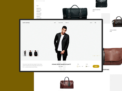 Capo Carisma black clean clear design minimal ui ux web white