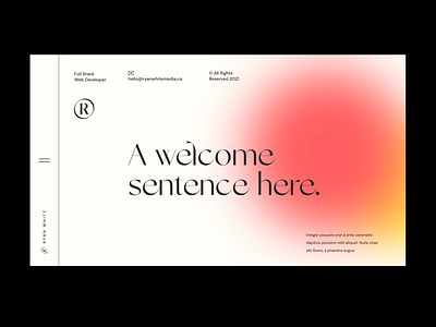 Early Website Concept branding design graphic design landing page logo typography ui ux web design