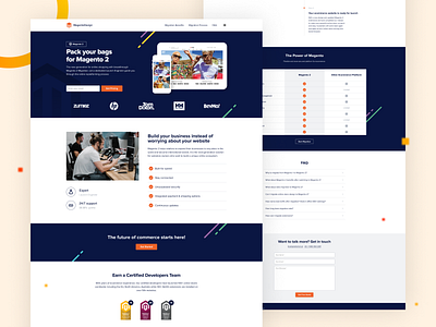 Magento 2 Landing Page design ecommerce figma product page store ui website webstore