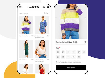 Fashion Online Store ecommerce fashion figma minimal mobile orange product page store style ui webstore