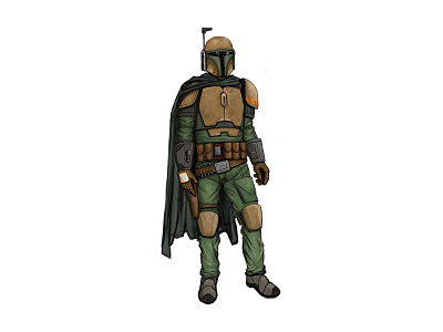 Mando_2 bobafett conceptart design illustration mandalorian starwars