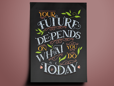 Hand lettering poster