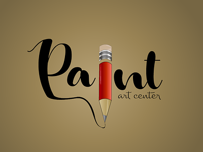 Paint art graphic illustration logo paint
