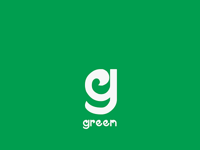 Green branding icon typography