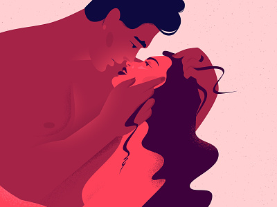 Kiss design illustration love lovers vector