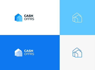 CashOffrs Logo art branding cash design envelope graphic design home house illustration illustrator logo logo design logotype offer real estate vector