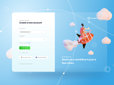 Sign up Daily UI 001