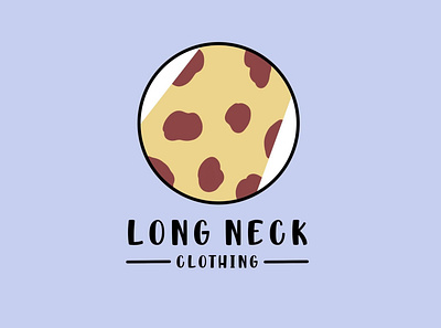 Long Neck beautiful cartoon clothing brand color design gesture giraffe graphic design humor illustration logo minimalist procreate simple illustration