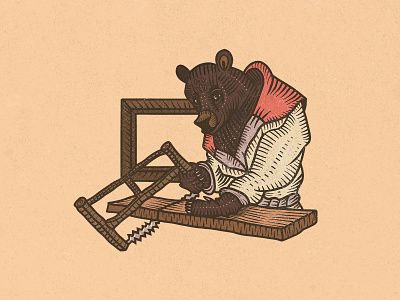 Folk bear bear bear logo dribbble emblem fairy tale fairytale folk folklore graphic illustration russia slavic symbol vector