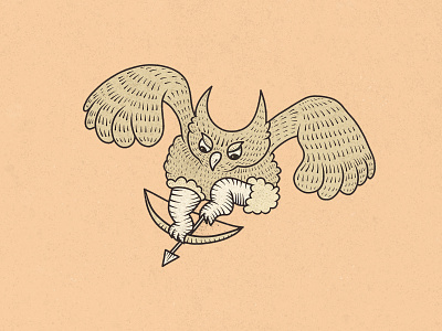 Folk owl dribbble emblem fairy tale fairytale folk folklore graphic illustration owl russia slavic symbol vector