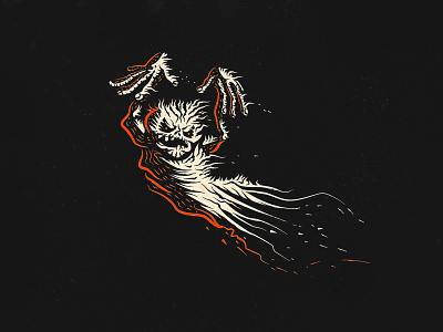Halloween ghost dribbble emblem ghost graphic halloween design illustration russia russian symbol vector