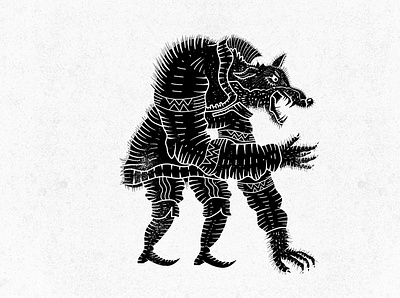 Volkolak design dribbble emblem graphic illustration logo russia symbol vector wolf