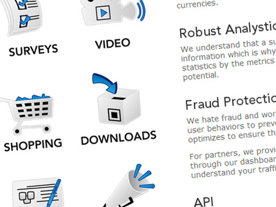 Robust Fraud API icons symbols type web website