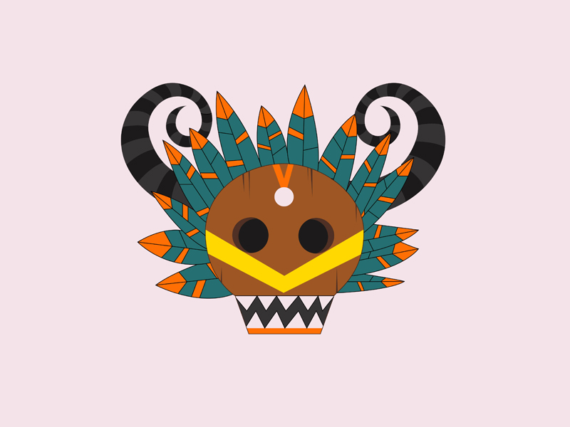 Tribal Mask by Subha lakshmi on Dribbble