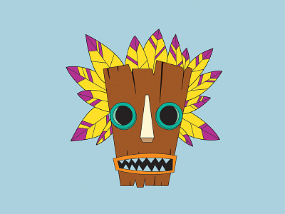 Tribal Mask 2 adobeillustrator illustration