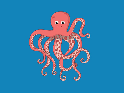 Octopus adobeillustrator characterbuilding charactersketch colors design illuatration vector
