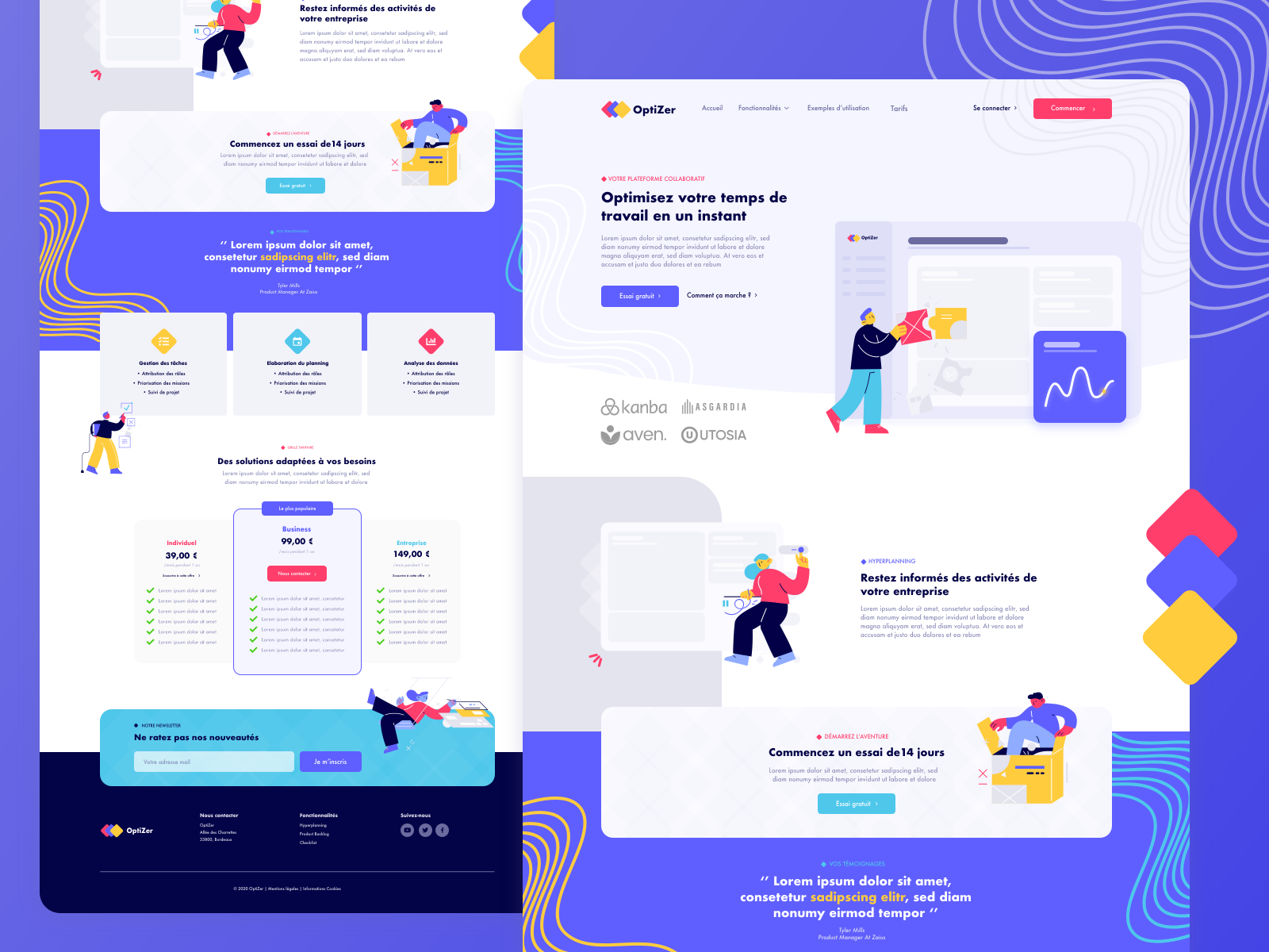 OptiZer - Landing Page by Margot Collavini on Dribbble