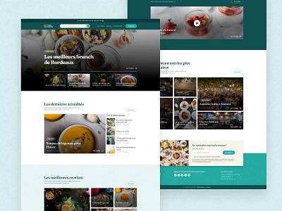 YouCookCuisine - Blog article blog colors design food landing page margot collavini media search ui ux webdesign