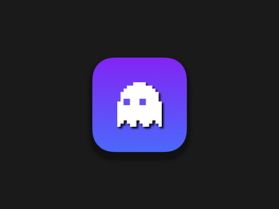 Pac Man ghost app icon app appicon dailyui dailyui005 design ghost icon illustration logo pac man ui uidesign visual design