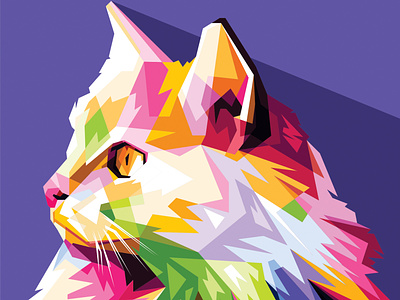 Cat WPAP Part 1 animation art branding cat character color design full color graphic design illustration pop popart poster wpap