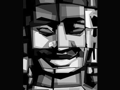 Beyon - WPAP Grayscale art character color full color illustration popart poster wpap