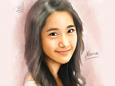 Smudge Painting - Yoona art character color full color illustration painting popart poster