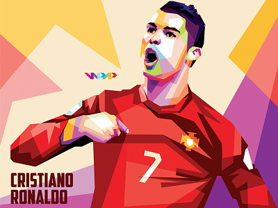 Cristiano Ronaldo art director ball cristiano euro football pop art portuga poster ronaldo wordcup wordcup2018 wpap