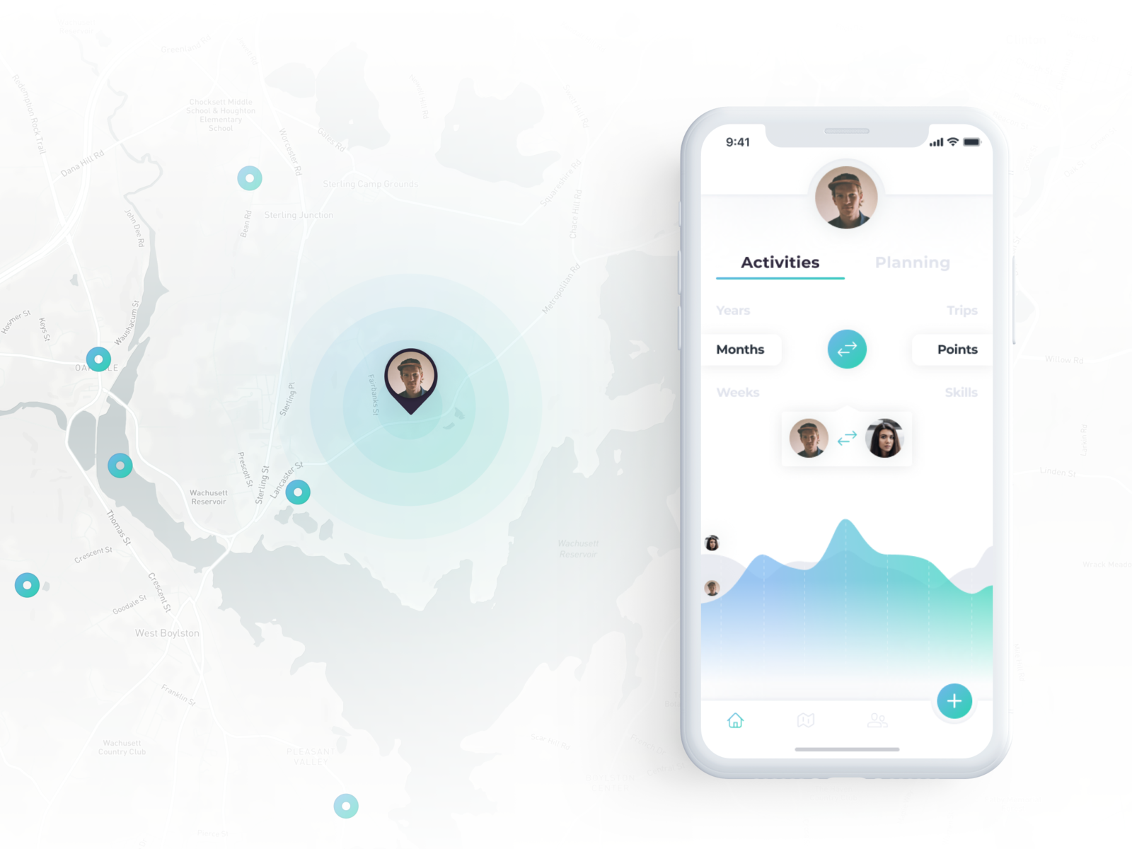 Outdoor Activity App by Diana on Dribbble