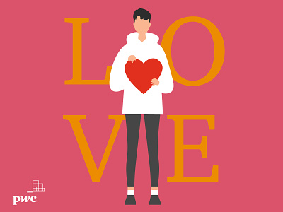 LOVE branding illustration love valentine 插畫