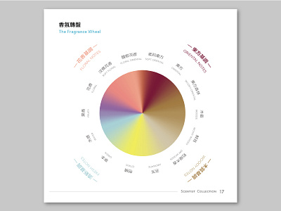 香氛辭典 The Fragrance Wheel 香氛轉盤 branding fragrance infographic scent 嗅覺行銷 香氛 香水