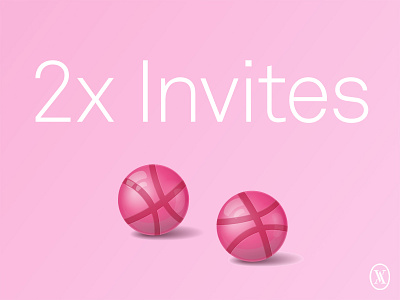 2 dribbble invites